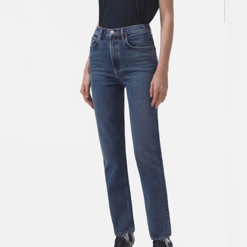 Agolde Midnight Blue Straight Leg Jeans